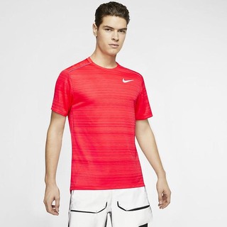 Top Nike Dri-FIT Miler Maneca Scurta Running Barbati Rosii | XPTA-69375